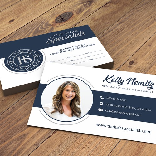 Business card for The Hair Specialists