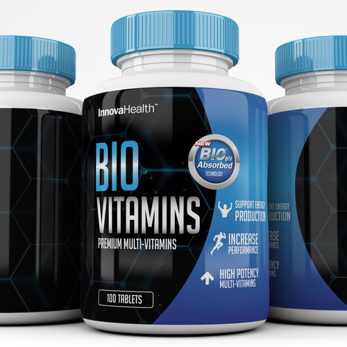 Vitamins Label design