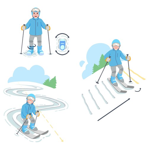 Ski Vector Illustration
