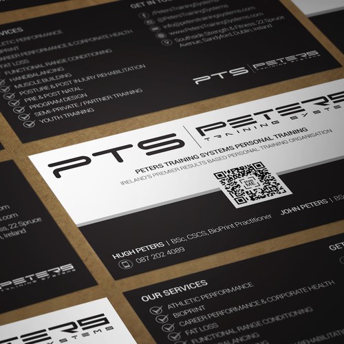 Business card for PTS