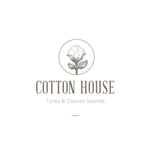 hand drawn logo for cotton house