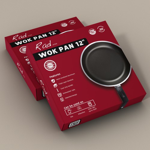 Design a CLEAN, RAD Box for a Saute/Wok Pan