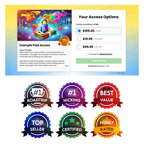 Colorful Badges Design