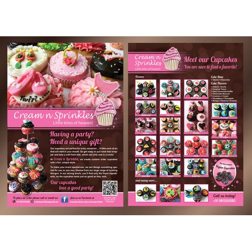 Cupcake Flyer for Cream n Sprinkles