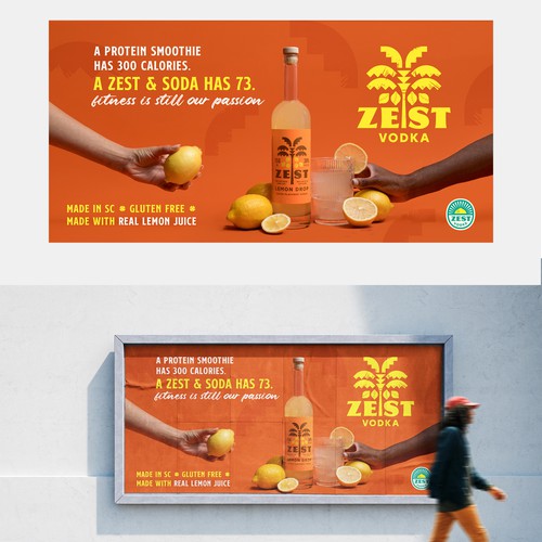 Billboard design- Zest Vodka