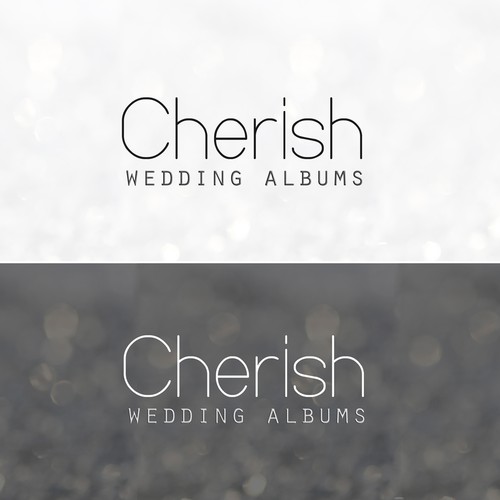 Create the next logo for Cherish Wedding Albums