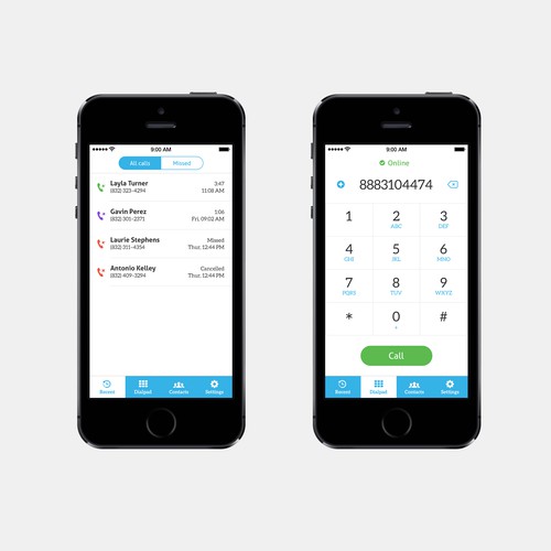Some UI for a communication app