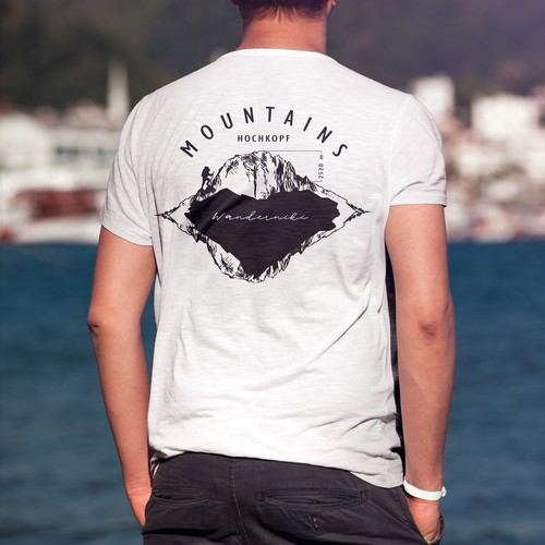 T-shirt design for a hotel in the mountains