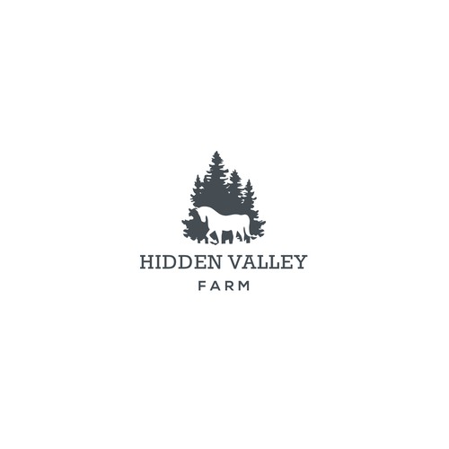 Logo design for a  horse farm