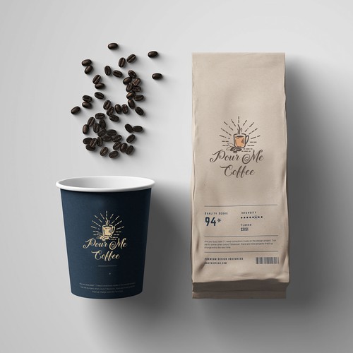 Street Coffee Shop Logo