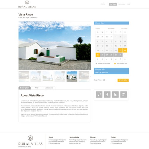 Web Design For Rural Villas