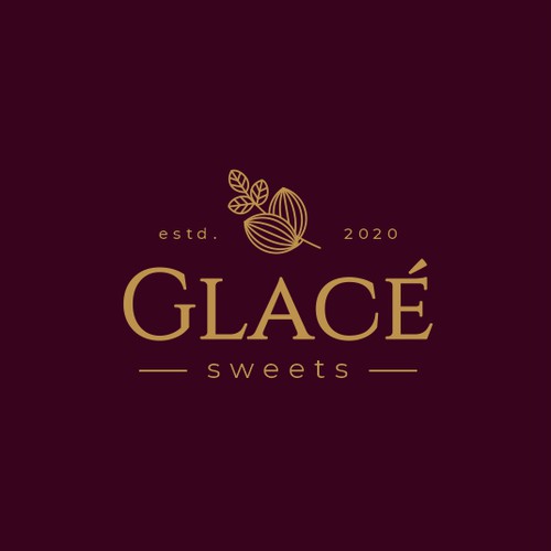 Glace Sweets Chocolate Shop Logo