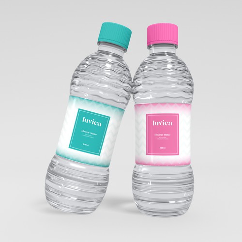Beauty mineral water label design