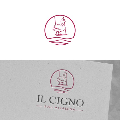 Concept logo created for a vacation home in Italy (Piemonte).