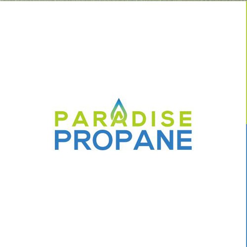 Bright and cheerful logo design for Paradise Propane located in Sunny SW Florida