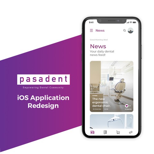 Professional Looking Mobile Application for Dental Community for PASADENT