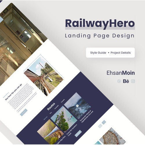 RailwayHero Landing Page Design