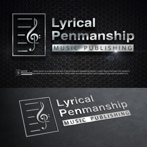 Creative logo concept for music publishing company