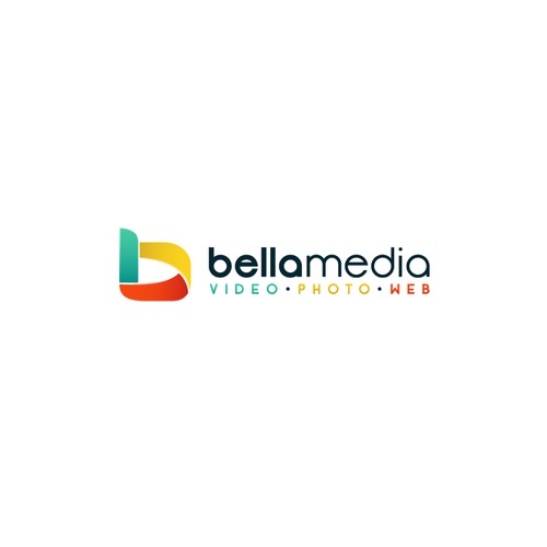 Cool logo design for Bella Media.