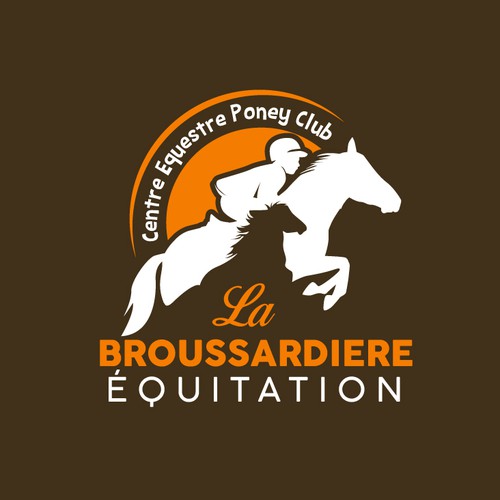 Logo design for LA Broussardiere Équitation 