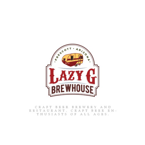 Vintage Design logo for a brewery house