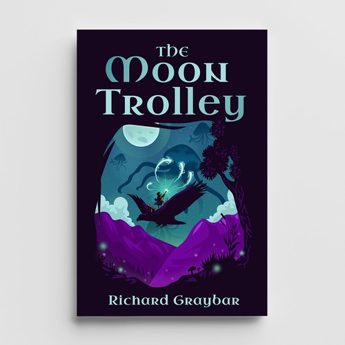 The Moon Trolley Book Cover Design