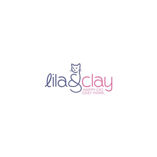 playful cat logo concept 