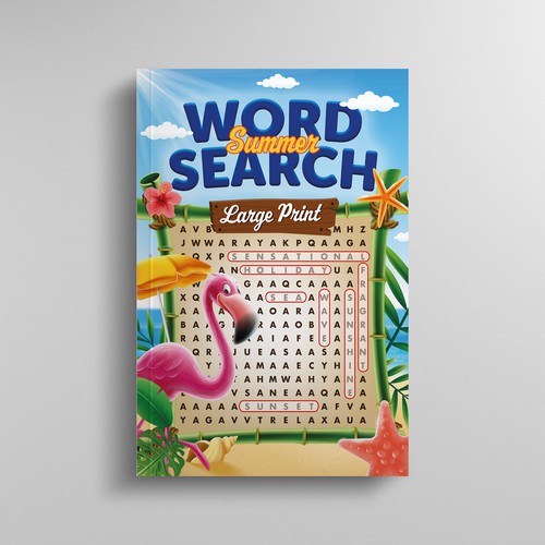 Word Search Book Cover Design