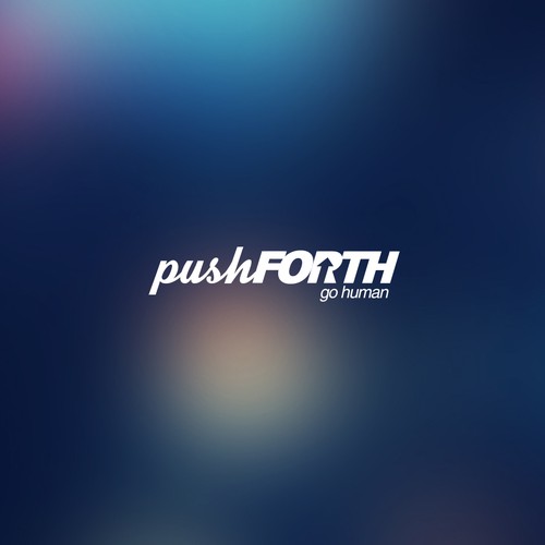 Logo Design for pushFORTH – Go Human