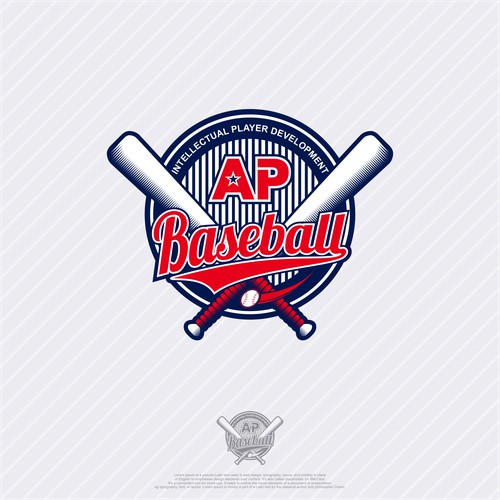 Badge logo style for PA Baseball