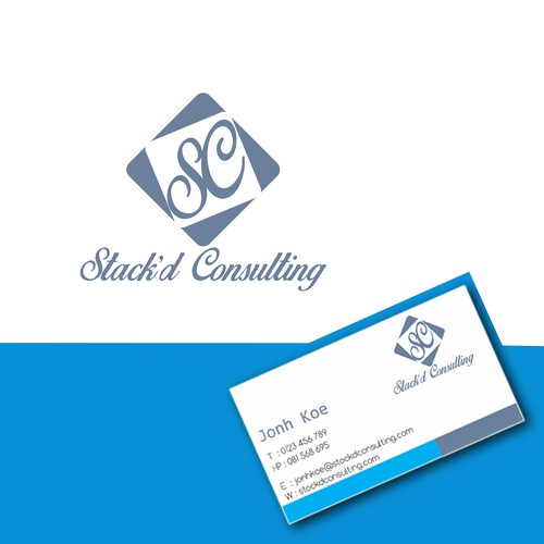 Vibrant, professional and modern logo and business card for a start up management consulting firm