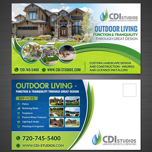 Direct Mailer Design Needed - Custom Landscape Firm - More Designs Coming!