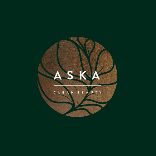 Elegant logo for ASKA - Natural Beauty Shop