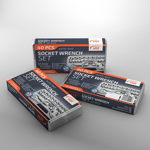 Socket wrench set stunning package design