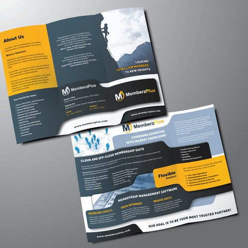 Create the next brochure design for MemberzPlus - A Division of Ross Group Inc