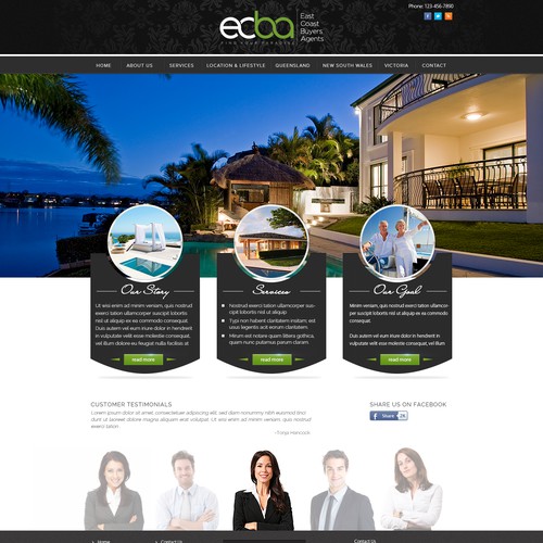 Help East Coast Buyers Agency with a new website design