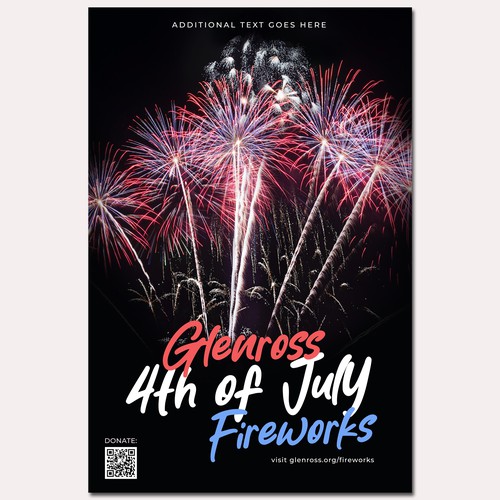 4th of July Fireworks Poster 