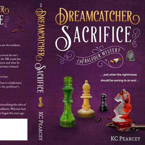 Book cover for the novel "Dreamcatcher: Sacrifice" – the fithe book in the Dreamcatcher series