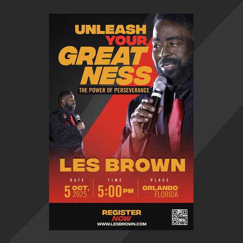 LES BROWN Poster