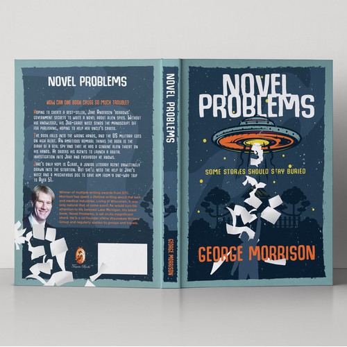 Book cover design for Novel Problems by George Morrison