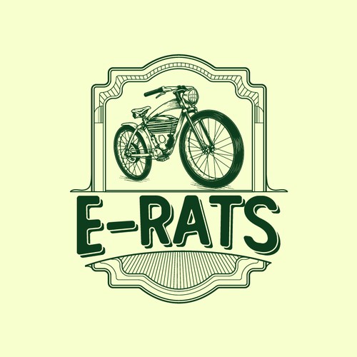 Unapproved logo concept for vintage e-bike store