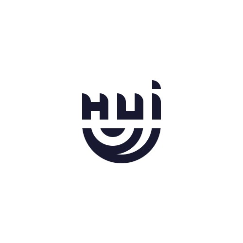 Minimal logo design for HUI