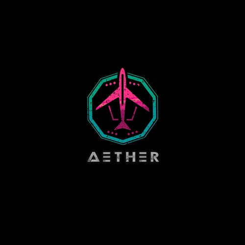 Futuristic logo concept for Aether