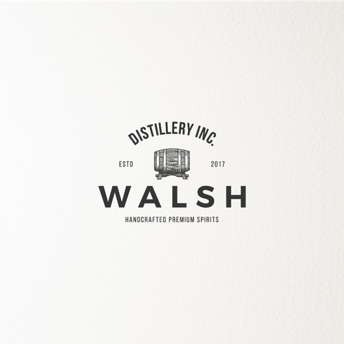 Logo for a distillery