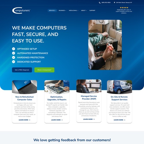 Computer/IT/Web/Email Services Website