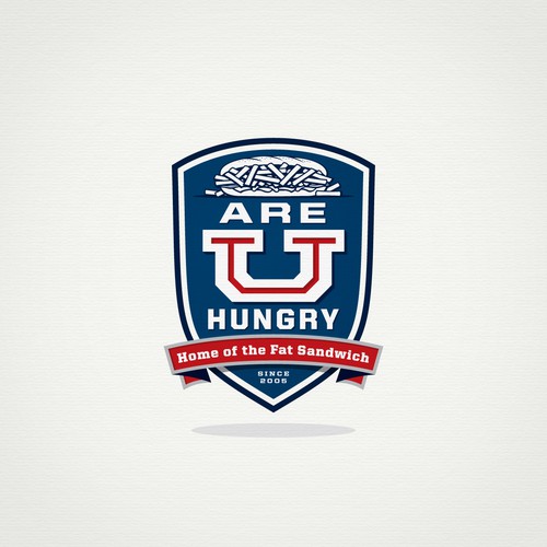Logo for fun, college oriented, late night food, Home of the Fat Sandwich!