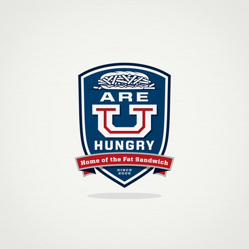 Logo for fun, college oriented, late night food, Home of the Fat Sandwich!