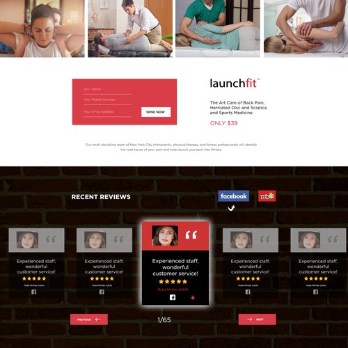 landing  page design by Photoshop