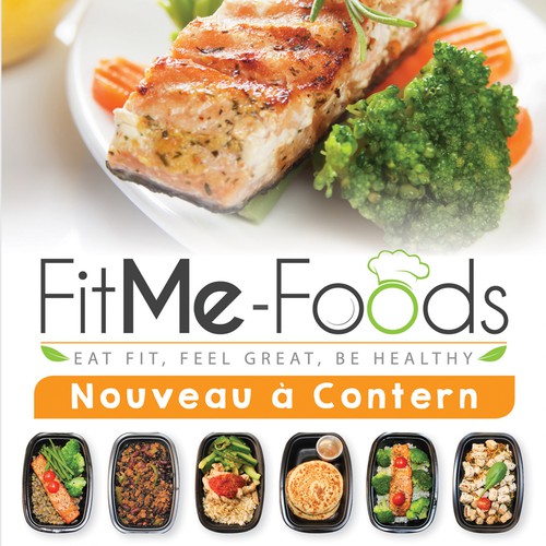 New healthy restaurant, portion & calories controlled, eye catcher, be creative & modern