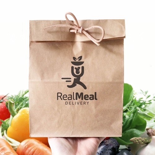 Create a logo for a healthy food delivery company